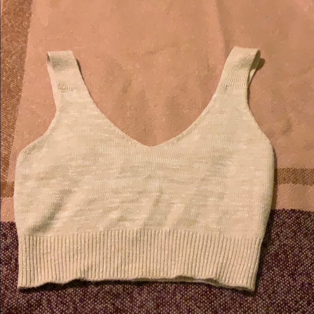 Forever 21 knit cream tank top